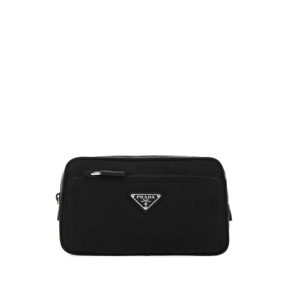 Prada Men Black Re-Nylon Belt Bag